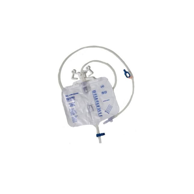 Drainage bag 4000ml with double clamp drain valve