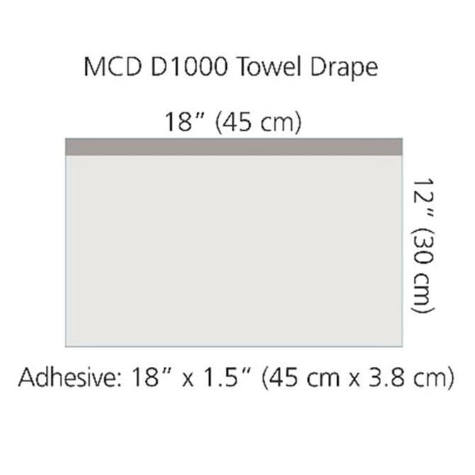 Cardinal Health™ Non-Sterile Surgical Drape Towel, 12 x 18IN