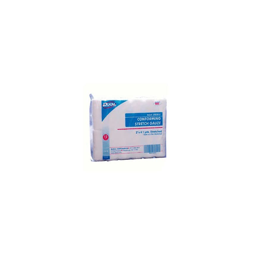 Conforming Stretch Gauze Bandage, W3" x L4.1yd, Non-Sterile