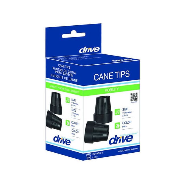 Cane Tip, OD 1" Black
