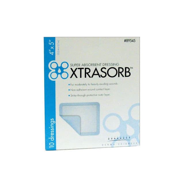 XTRASORB® Super Absorbent Dressing, Sterile, W4" x L5"