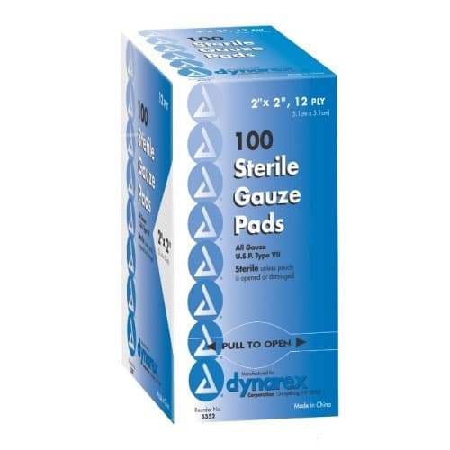Gauze Pad, 1s, 12-Ply, 2" x 2"