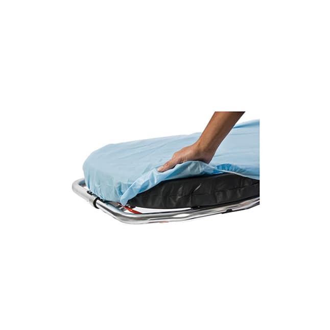 SnugFit® Stretcher Sheet, Elite, Nonwoven, W40" x L89" Blue