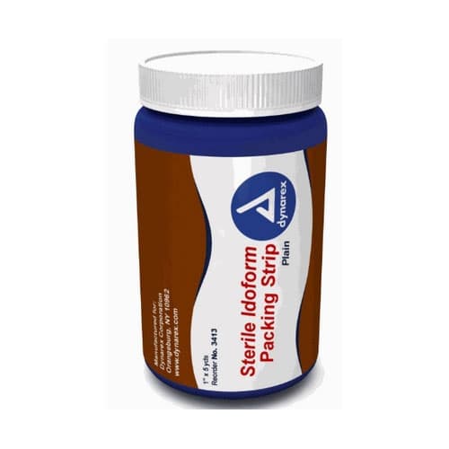 Packing Strip, Iodoform, 1" x 5yd