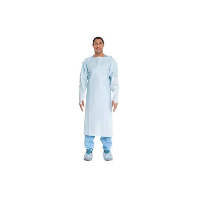 Impervious Comfort Gown, Knit Cuff, 2XL, Blue