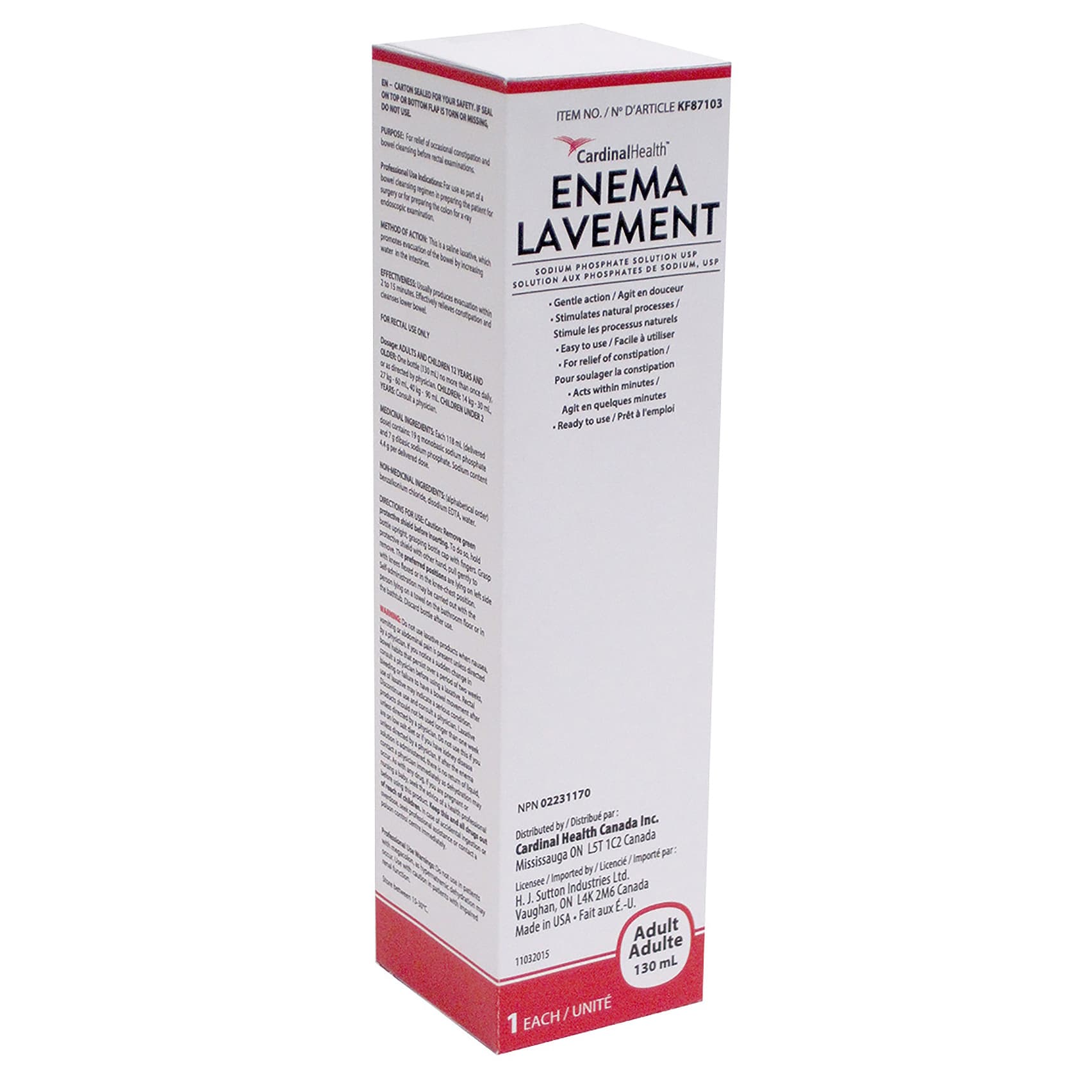 Enema Solution, Sodium Phosphate, 130mL