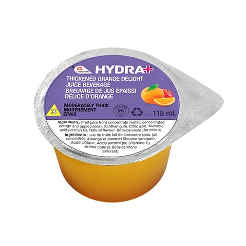 Thickened Orange Beverage Vitamin C Added, Moderately Thick, 118mL