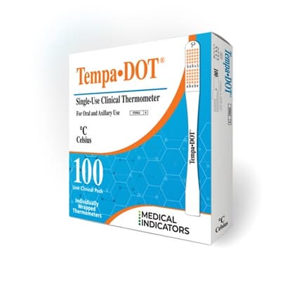 Tempa DOT™ Clinical Thermometer, Celsius Scale, Oral and Axillary ST