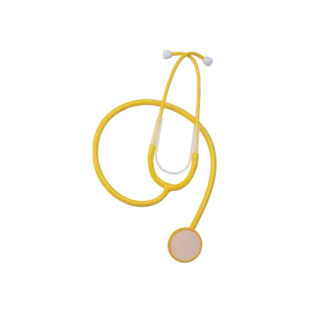 Stethoscope, Plastic, Single Patient Use, Adult, Yellow