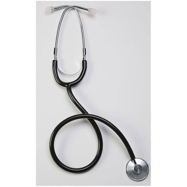 Single-Head Stethoscope with Thicker Tubing, Adult, Black