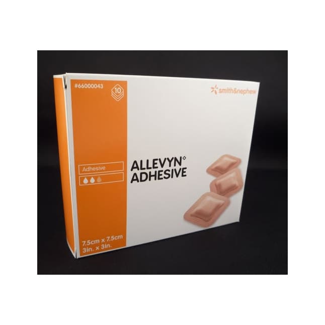 ALLEVYN™ Adhesive Hydrocellular Foam Dressing, 7.5cm x 7.5cm