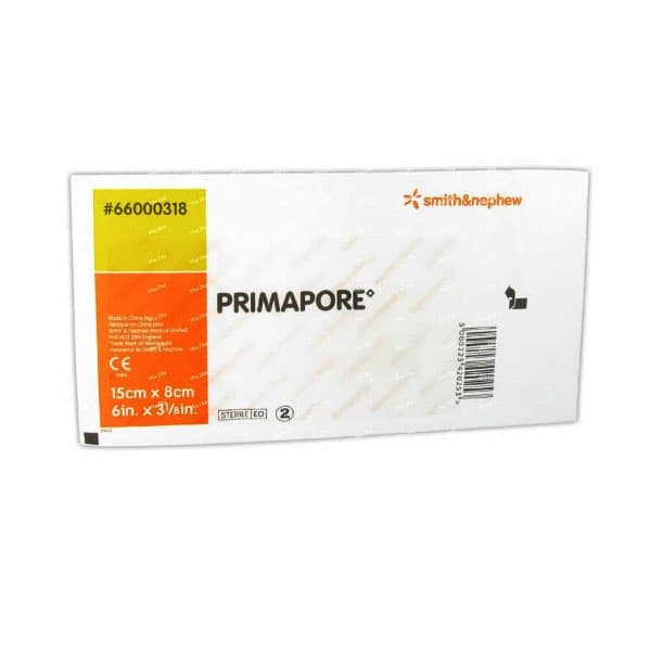 PRIMAPORE™ Adhesive Non-Woven Wound Dressing, Post-Operative, 15cm x 8cm