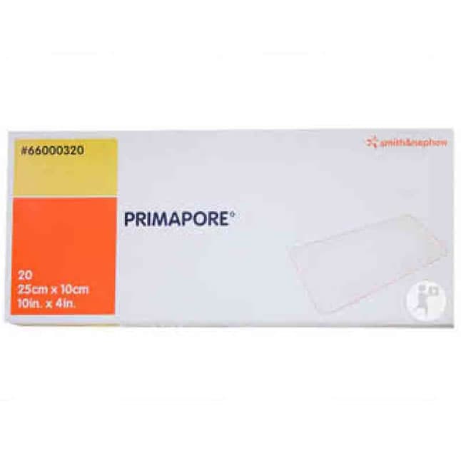PRIMAPORE™ Adhesive Non-Woven Wound Dressing, Post-Operative, 25cm x 10cm
