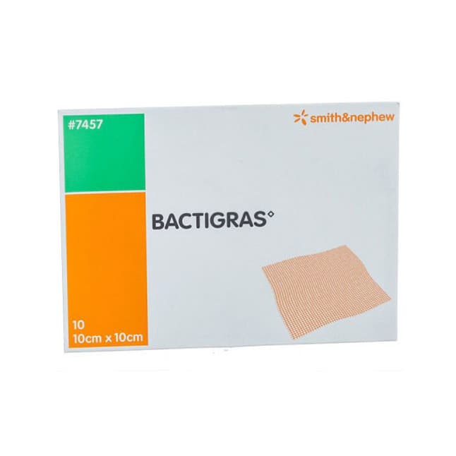 BACTIGRAS™ Total Antiseptic Dressing, Chlorhexidine Acetate Tulle Gras, 10cm x 10cm