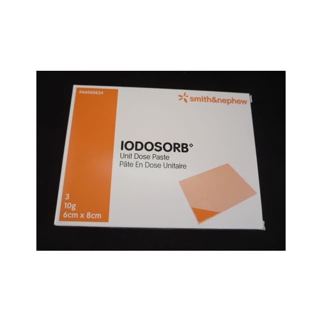 IODOSORB™ Cadexomer Iodine Paste Dressing, 6cm x 8cm, 10gm
