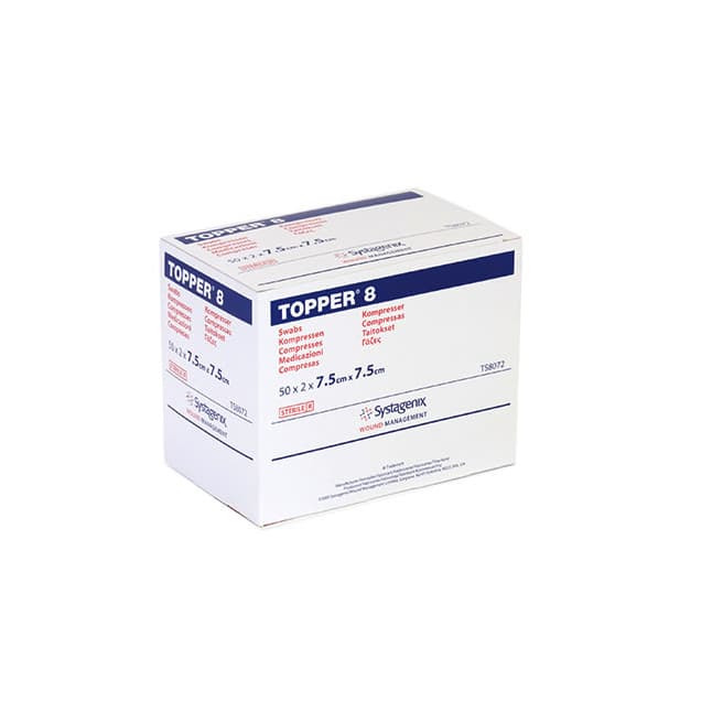 Topper™ NU-GAUZE™ Sponge, 4-Ply, Sterile, W3" x L3"