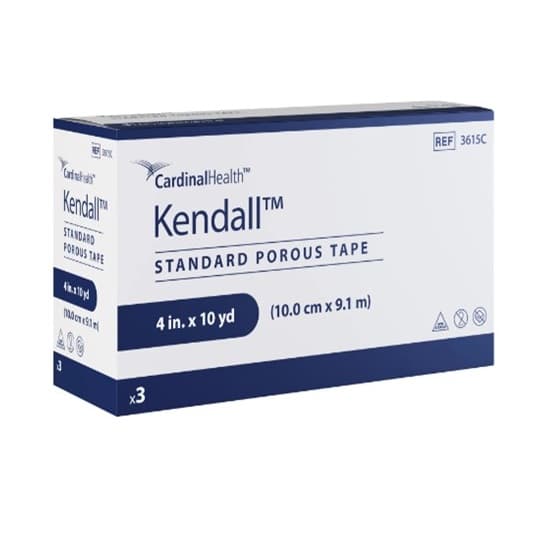 Kendall™ Standard Porous Tape, White, 4IN x 10YD