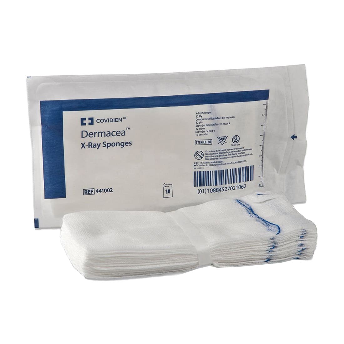 Dermacea™ Woven X-Ray Detectable Gauze Sponge, Sterile, 4 x 4IN, 16 Ply