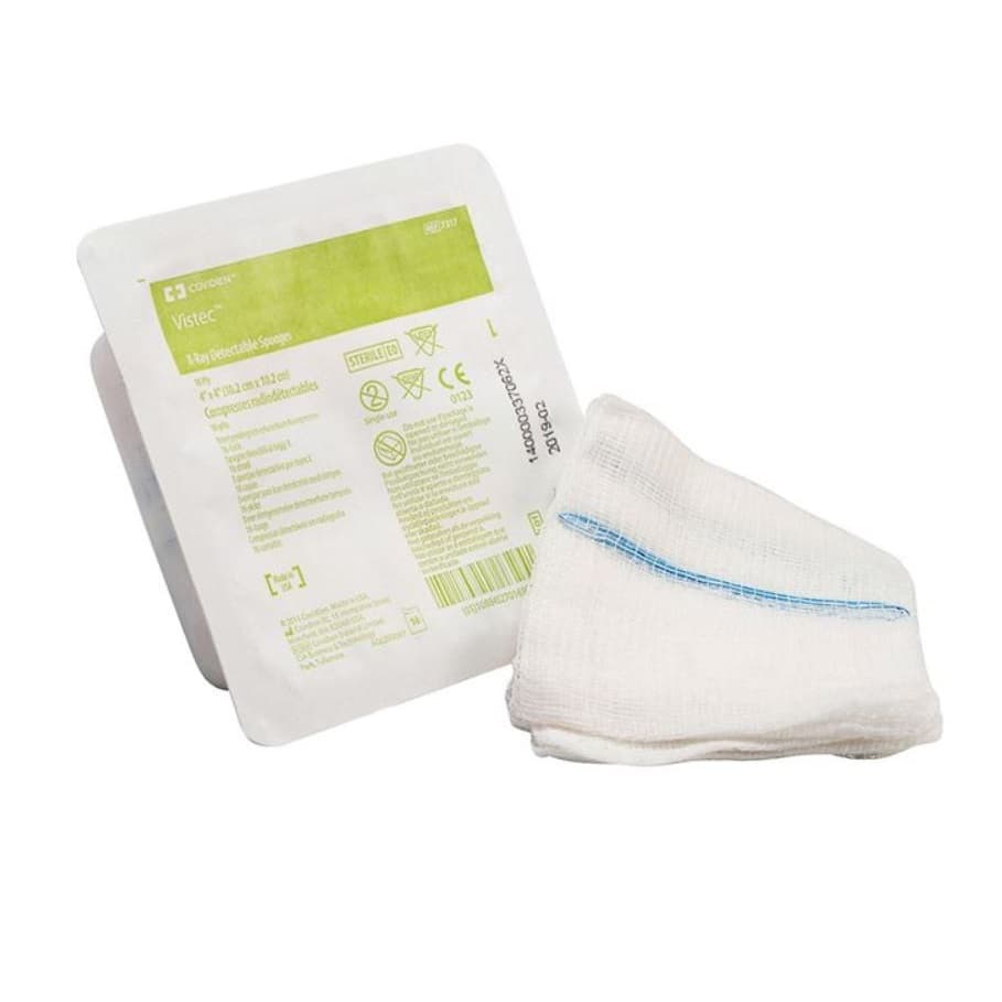Vistec™ Premium Surgical X-Ray Detectable Sponge 3.5" X 4", Type VII