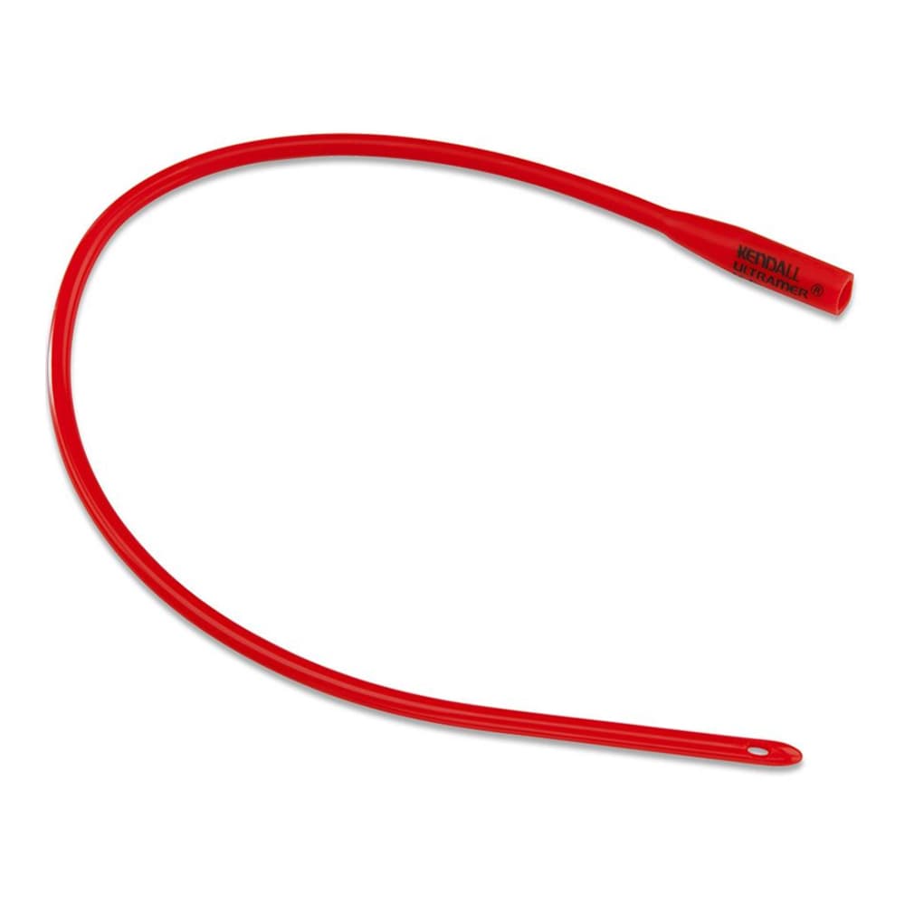 Dover™ Robinson Red Rubber Smooth Rounded Tip Urinary Urethral Catheter, 14FR
