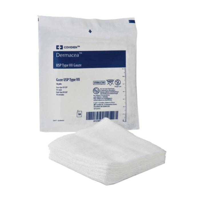 Image of Dermacea™ Standard Woven Gauze Sponge, Sterile, 4 x 4IN, 12 Ply